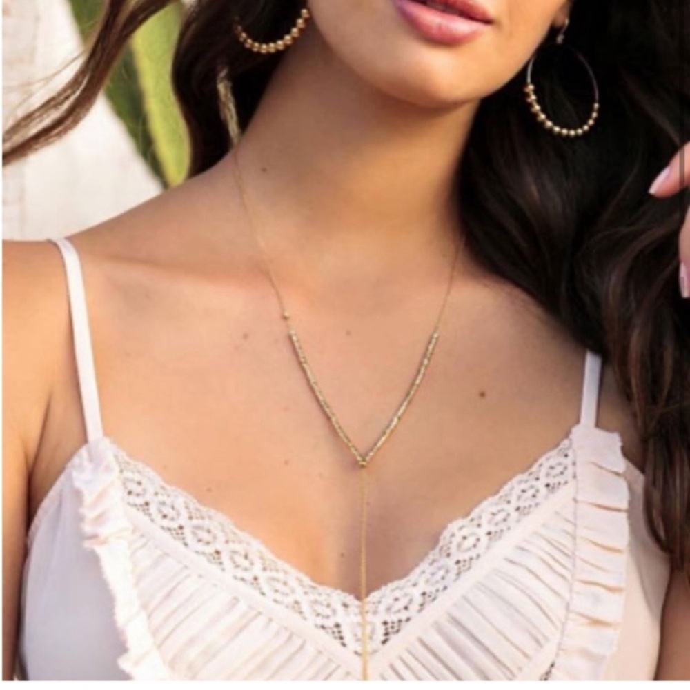 Gorjana Laguna Adjustable Necklace in Gold - Picture 4 of 8